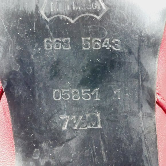 Bandits Soft Red Leather Knee High Slip On Heeled Tall Boots A901 - Picture 11 of 16